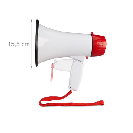 Stadion Megafon Bullhorn Mini Megafon alb 10 wați Majoreta fan de fotbal