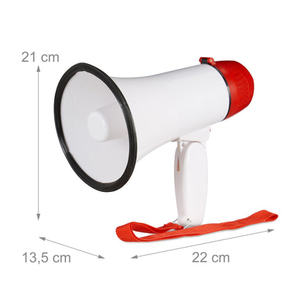 Stadion Megafon Bullhorn Mini Megafon alb 10 wați Majoreta fan de fotbal