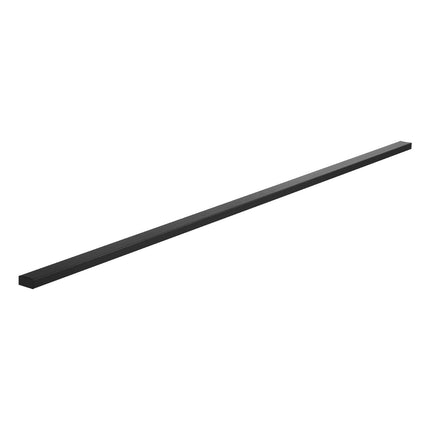 Stainless Steel Handrail 6.5ft, Matte Black, Rectangular