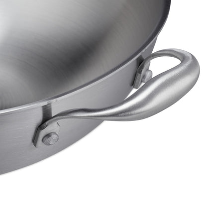 Stainless steel wok with lid