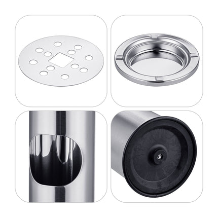 Scrumieră verticală cu recipient de 8 litri – oțel inoxidabil