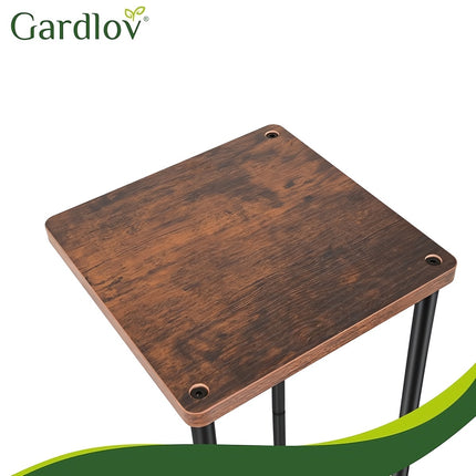 Standing Flower Stand 78 cm with 3 Shelves, Iron Frame, 40 kg Load
