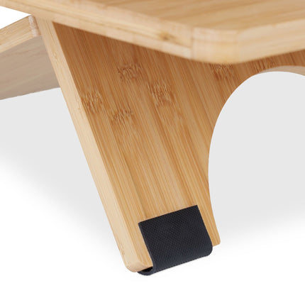 Standing bamboo desk top
