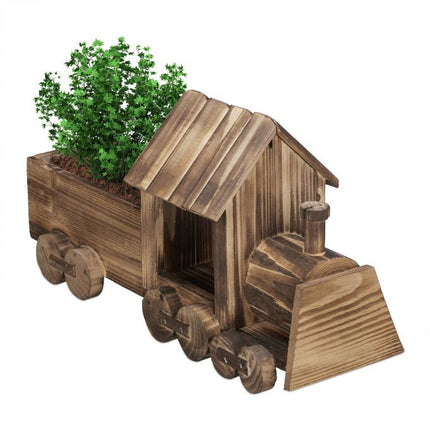 Locomotiva cu abur pentru caruta de flori pentru plantare