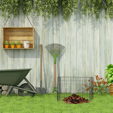 Set de 2 containere de compost din oțel - Deșeuri de grădină de mare capacitate