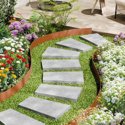 Steel Landscape Edging, 10-Pack 40 x 4.5 in Bendable