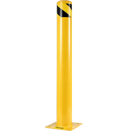 Steel Safety Bollard Post 48 in, 5.5 in, 2-Pack