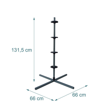 Suport din oțel pentru 4 anvelope, lățime 285 mm, sarcină 120 kg