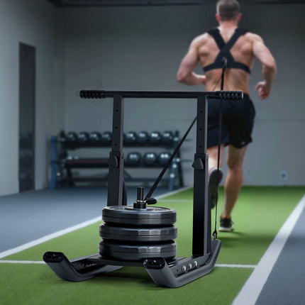 Steel Weight Sled, Adjustable Handle, Fits 25/51 mm Plates