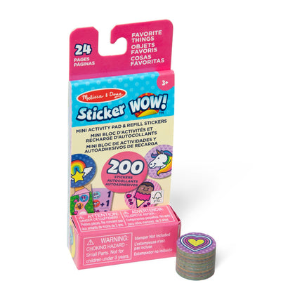 Pachet de reîncărcare autocolante - Melissa & Doug Favorite Things