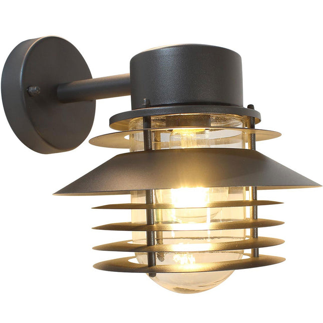 Stig Down Wall luminaire E27 socket IP44 Anthracite