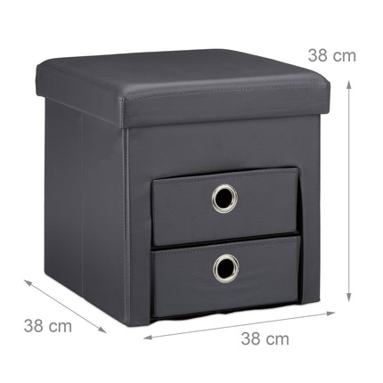 Scaun din imitatie de piele cu 2 compartimente