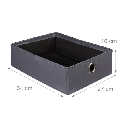 Scaun din imitatie de piele cu 2 compartimente