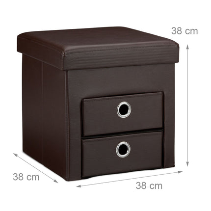 Scaun din imitatie de piele cu 2 compartimente