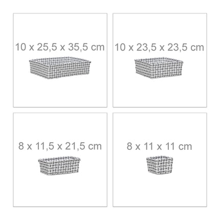 Set de 8 cosuri de depozitare