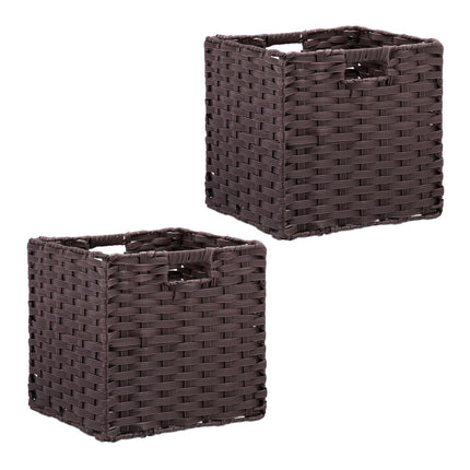 Set de 2 coșuri de depozitare - Organizatoare durabile din plastic