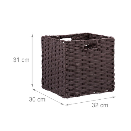 Set de 4 coșuri de depozitare - Organizatoare durabile din plastic