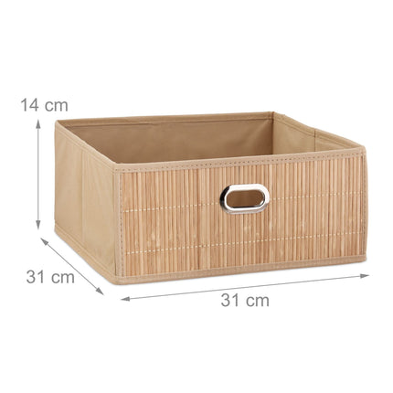 Coș de depozitare Bamboo Flat