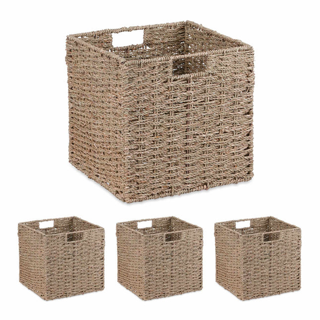 Set of 4 Seagrass Storage Baskets