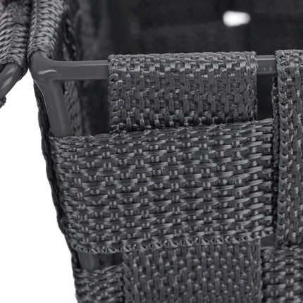 Storage basket with lid