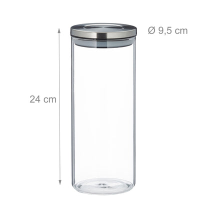 Borcane de depozitare 3 buc. 1500 ml