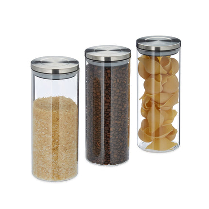Borcane de depozitare 3 buc. 1500 ml