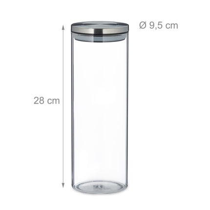 Borcane de depozitare 3 buc. 1800 ml