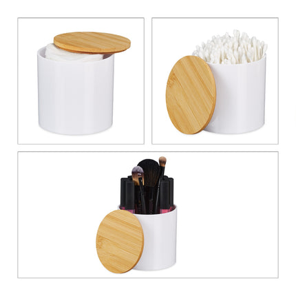 Set de depozitare cu 3 tampoane de bumbac