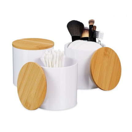 Set de depozitare cu 3 tampoane de bumbac