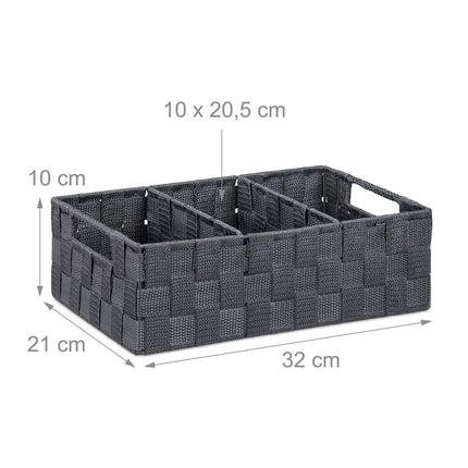Raft de depozitare cu 3 compartimente