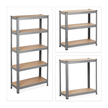 Storage shelf with 5 shelves