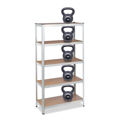 Storage shelf with 5 shelves