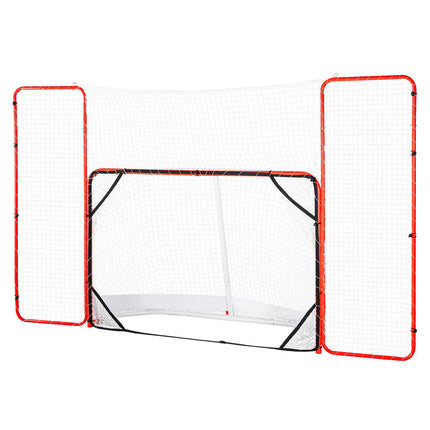 Street Hockey Goal 72-Inch Steel Net with Backstop Targets