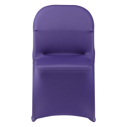 Stretch Chair Covers, Purple, 50-Pack Polyester Spandex