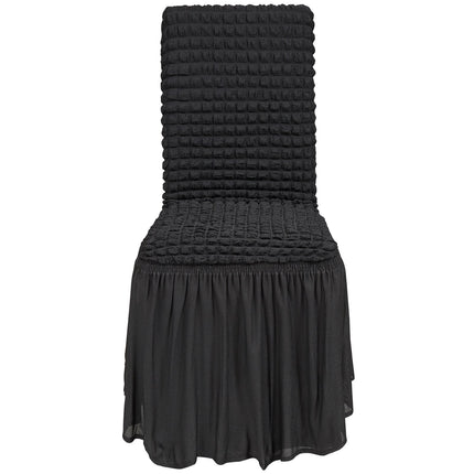 Stretch Spandex Folding Chair Covers, 4-Pack Black