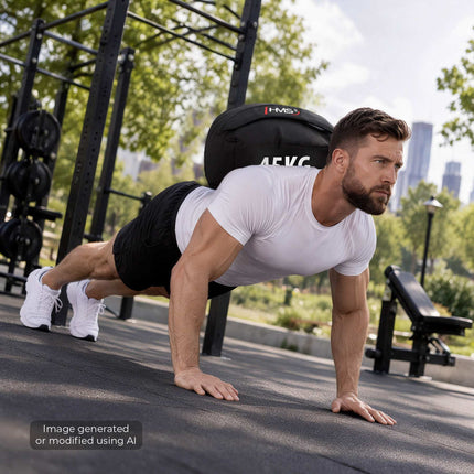 Strongman Sandbag, Empty, Fillable Up to 45 kg, Nylon, Inner Filling Bag