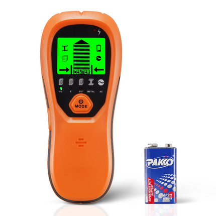 Stud Finder Wall Scanner 5-in-1, LCD, AC Wire Detect
