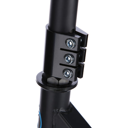 Trotineta cascadorie, negru-turcoaz, design durabil