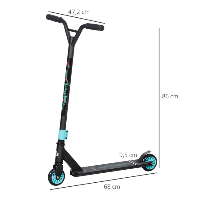 Trotineta cascadorie, trotineta distractive, trotineta cascadorii cu rulmenti cu bile ABEC 9, trotineta cu roti din imitatie de piele de 100 mm, trotineta, trotineta de oras, trotineta truc pentru copii cu varsta de 14 ani si peste