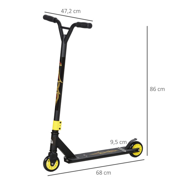 Trotineta cascadorie, trotineta distractive, trotineta cascadorii cu rulmenti cu bile ABEC 9, trotineta cu roti din imitatie de piele de 100 mm, trotineta, trotineta de oras, trotineta truc pentru copii cu varsta de 14 ani si peste