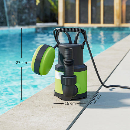 Pompă submersibilă de apă cu plutitor, 400W, 9000L/h