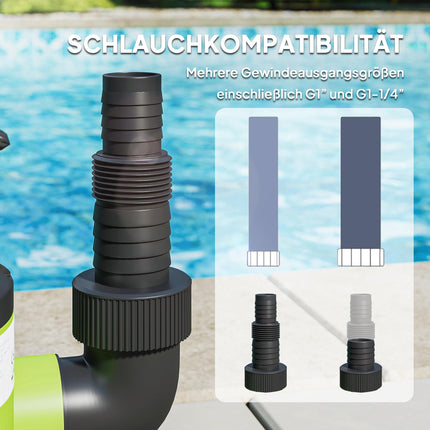 Pompă submersibilă de apă cu plutitor, 400W, 9000L/h