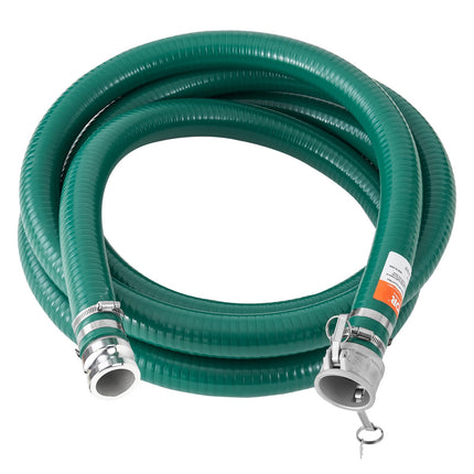 Suction Hose 2 In x 20 Ft with Camlock, Aluminum
