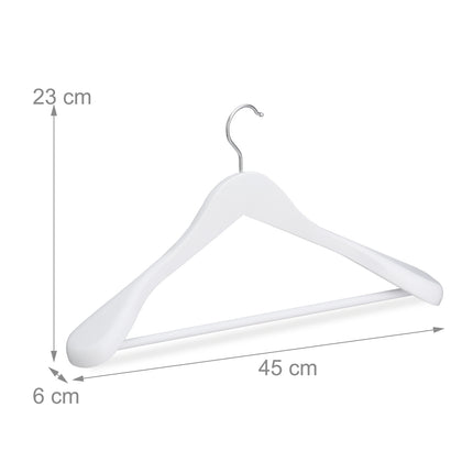 Umerașe pentru costume cu suport lat pentru umeri, set de 8