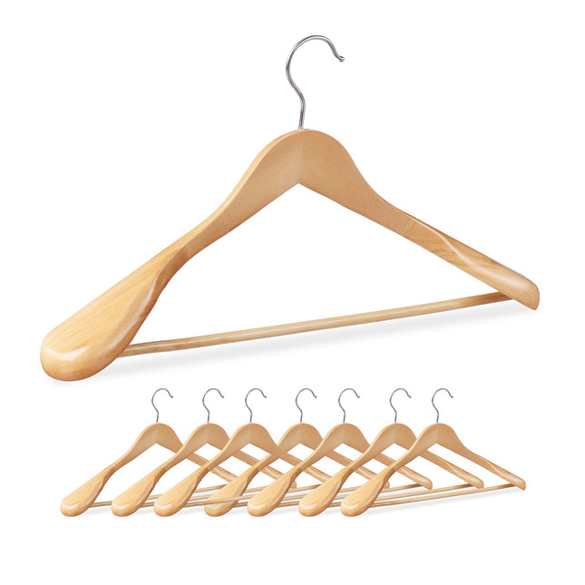 Umerașe pentru costume cu suport lat pentru umeri, set de 8