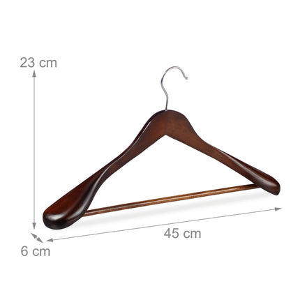 Umerașe pentru costume cu suport lat pentru umeri, set de 8