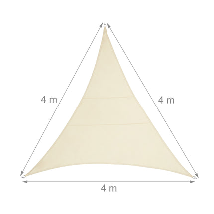 Sun Sail poliester triunghiular bej