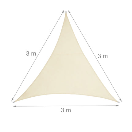 Sun Sail poliester triunghiular bej
