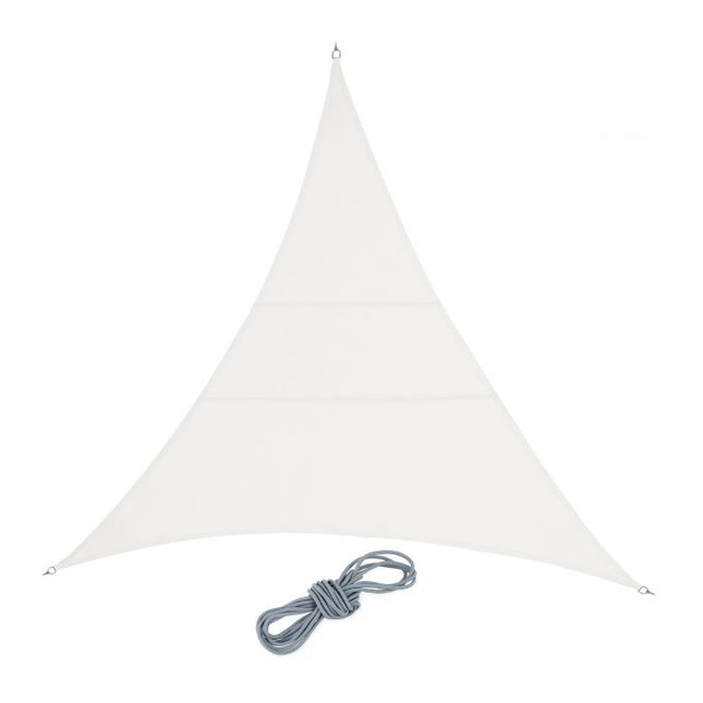 Sun Sail poliester triunghiular de culoare crem