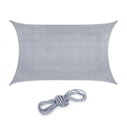 Pânză de soare din polietilenă dreptunghiulară gri deschis
